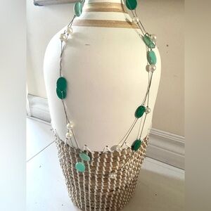 🍀🍀Green layering necklace
